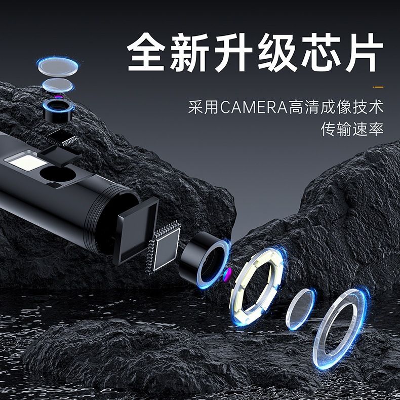 Endoscope 4.3 inch display 8mm dual lens 100m