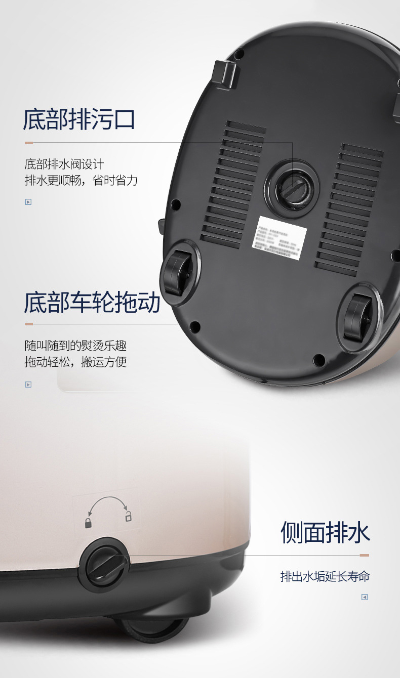 Vertical Double-Pole Garment Steam Presser