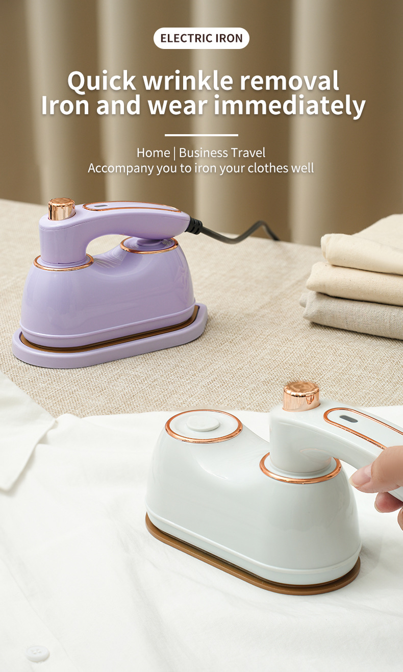 Portable steam iron, handheld, household, compact