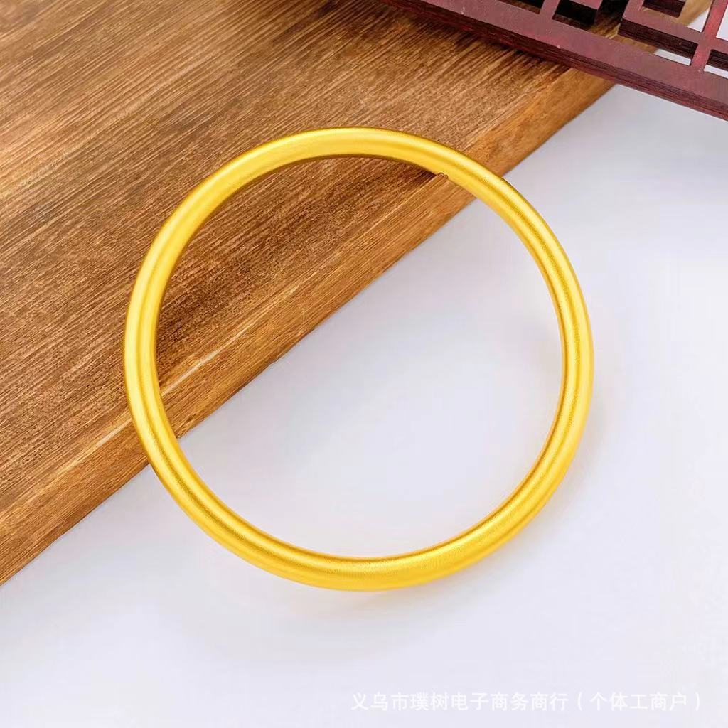 Sand Gold Women's Bracelet, Antique Craft, Solid, Fade-Resistant