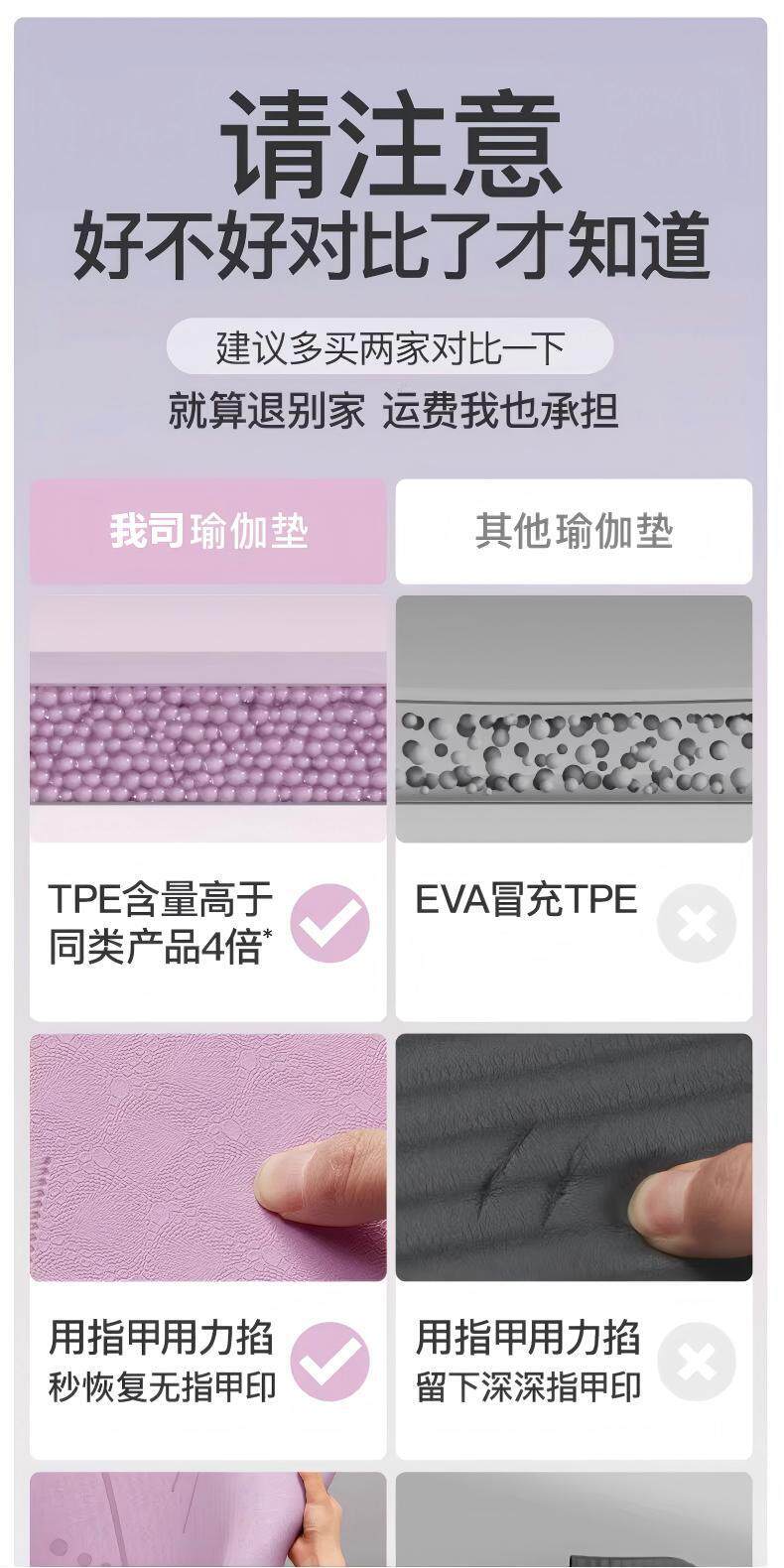 奥义TPE瑜伽垫防滑加厚加宽减震跳绳舞蹈健身垫家用运动垫子代发
