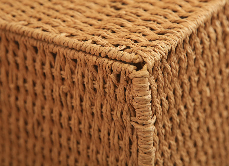 Japanischer Rattan-Aufbewahrungsbox, faltbar