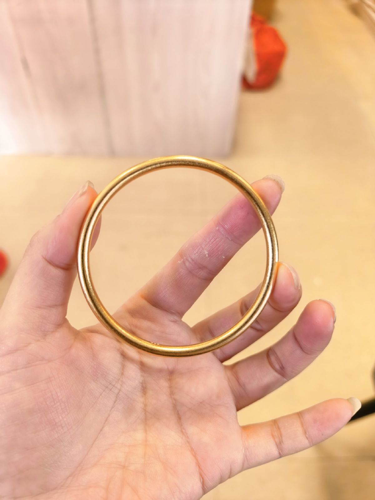 久不掉色古法沙金手镯仿真金镯子女传承实心素圈手环直播货源批发