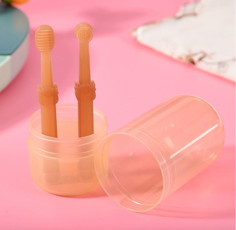 Pet tooth cleaning kit, silicone toothbrush for cats and dogs