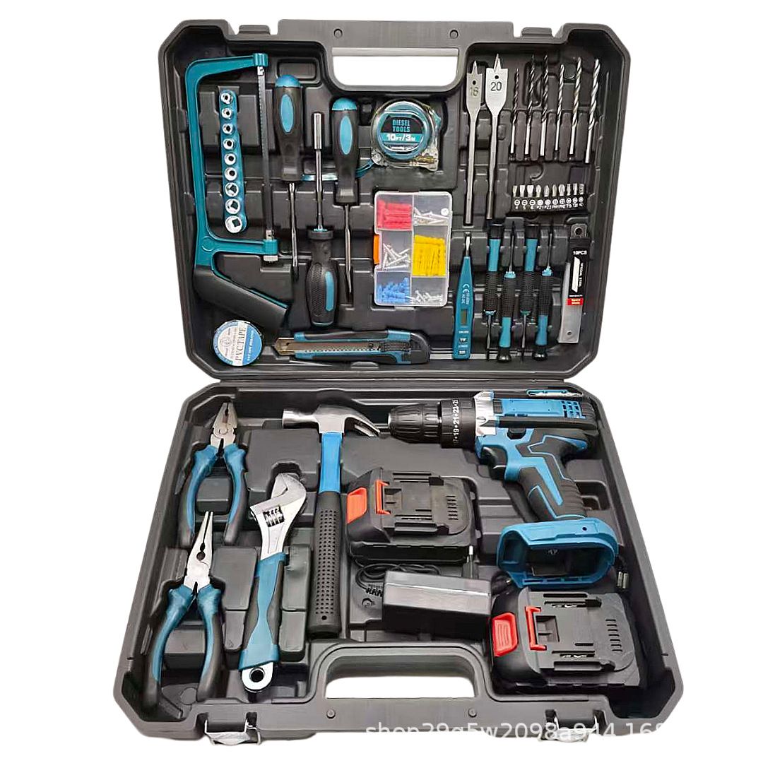 21V dreifunktionale Lithium-Elektrobohrmaschine-Set