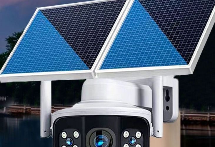 Solar-Überwachungskamera 360° Farbige Nachtsicht outdoor