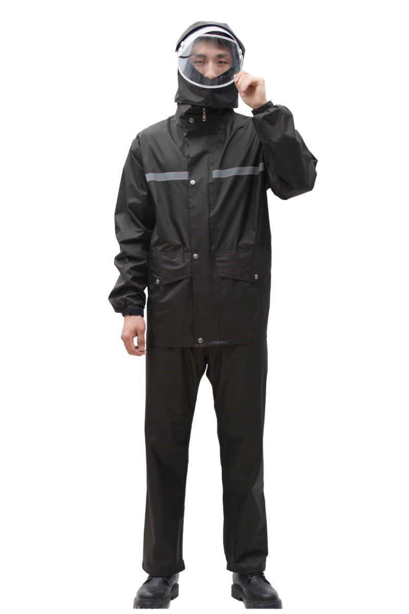 Thickened split-type raincoat and pants set