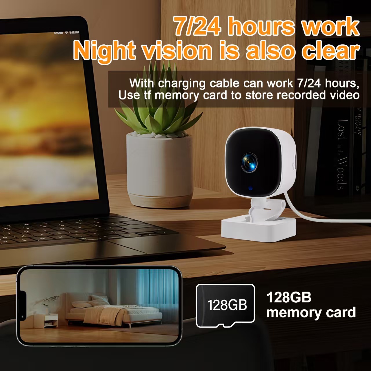WiFi Überwachungskamera K7 Nachtsicht HD
