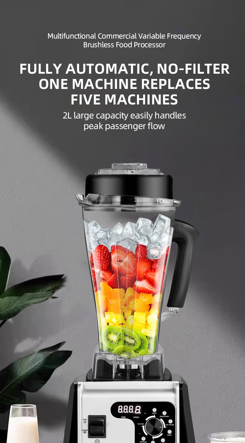 Yüksek güçlü ev blender buz kırıcı ve meyve sıkacağı