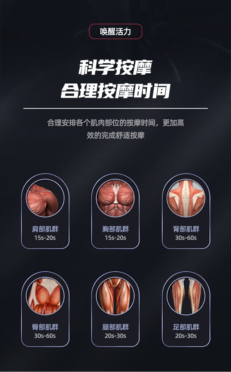 定制手持无线小型筋膜枪多功能便携肌肉按摩神器家用迷你健身器材