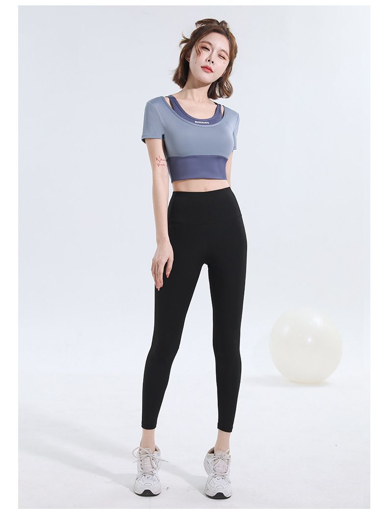 Universal size yoga pants women high waist pilates fitness set
