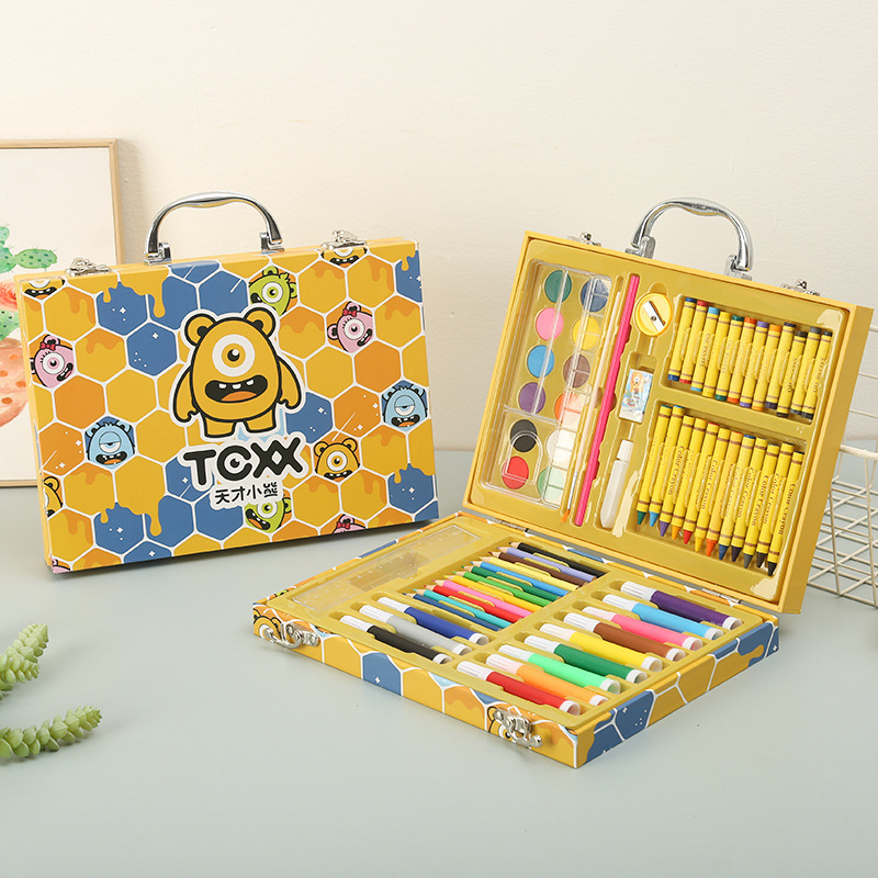 Gelbe Ente Buntstifte Geschenkset Kinder Aquarellstifte