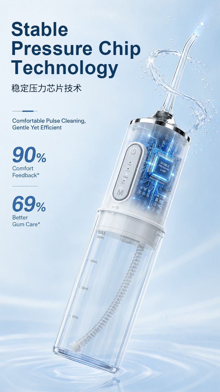 跨境多功能洗牙器成人电动便携家用水牙线高频脉冲口腔清洁冲牙器