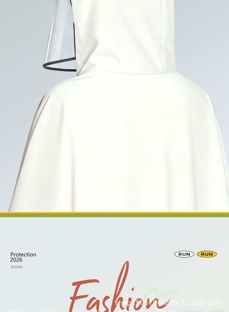 Raincoat for electric bikes and motorcycles, adult