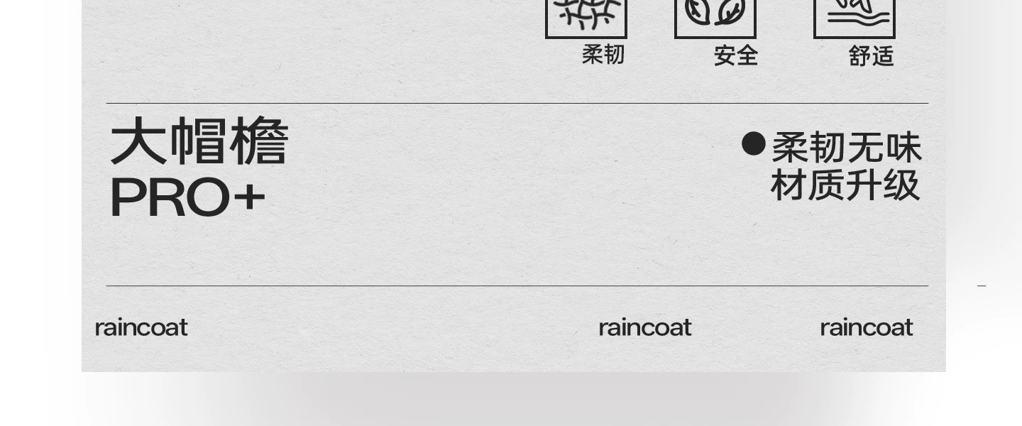 Reusable long raincoat, heavy rain protection