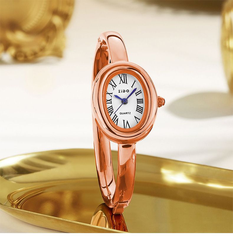 ZIDO Oval Women's Watch Rose Gold Luxury Design