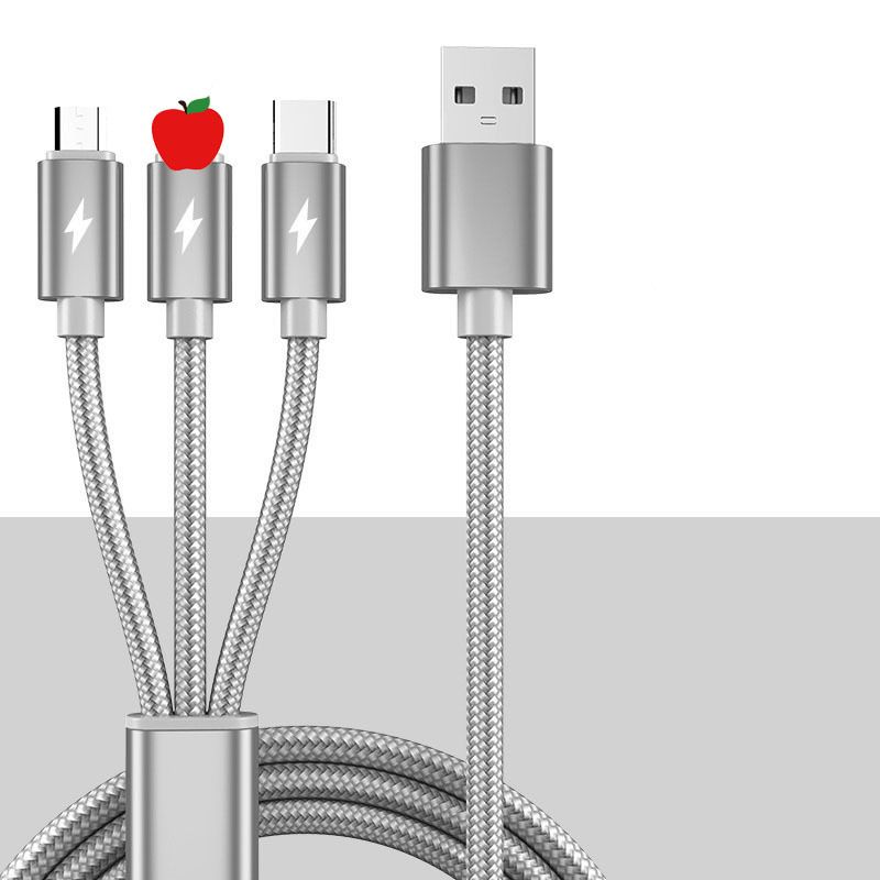 3-in-1 Schnelllade-Adapter kompatibel mit Huawei/OPPO/Apple/Android