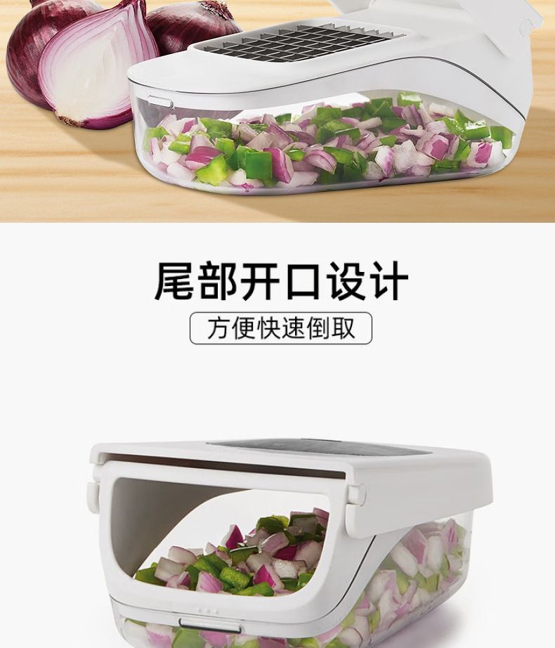 Multifunctional vegetable slicer with dicer and grater