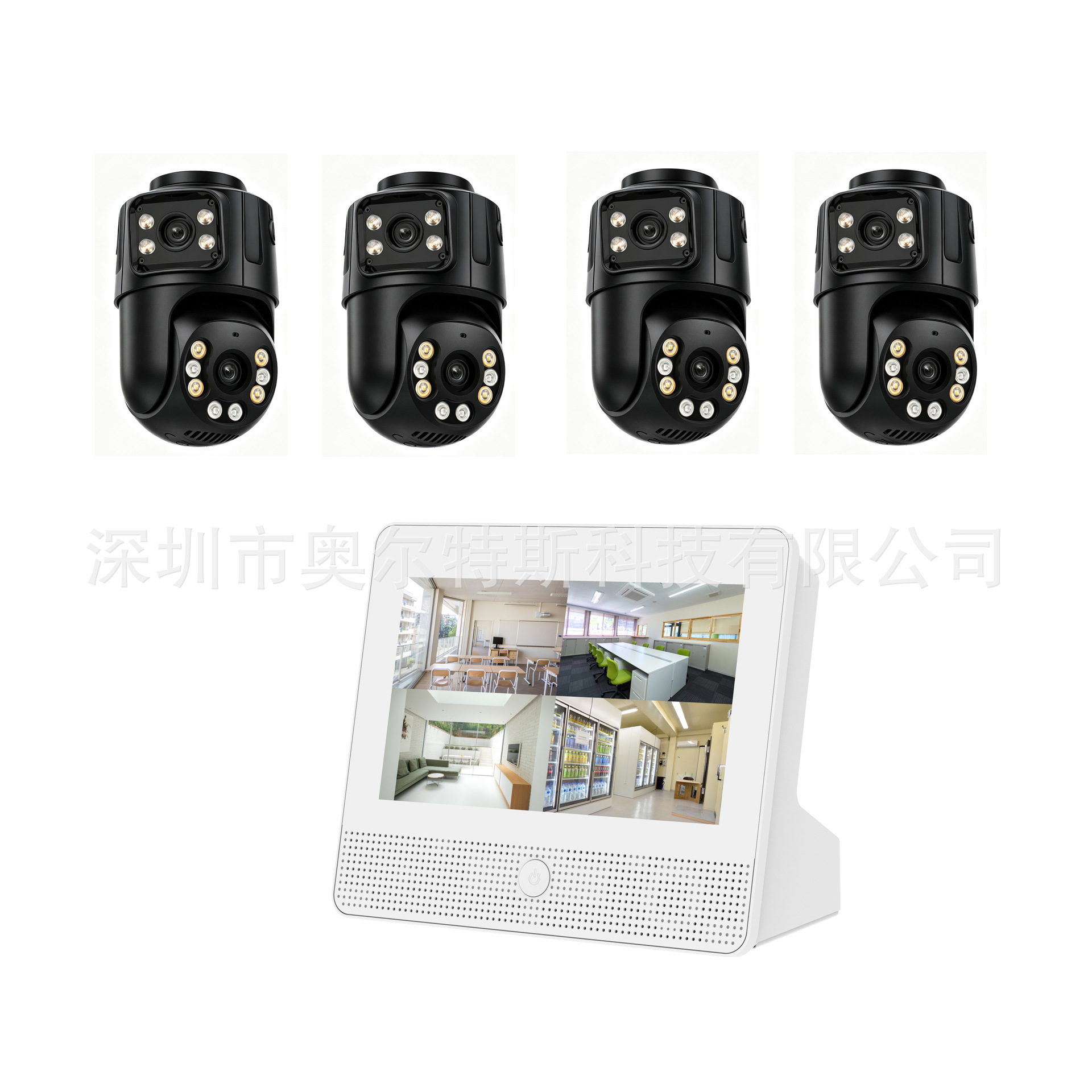 POE video recorder set 4K CCTV surveillance system, plug and play