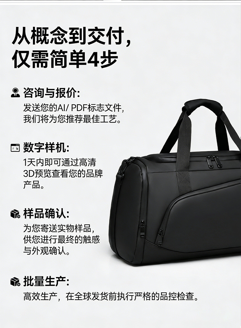 Men's travel backpack, lightweight multifunctional