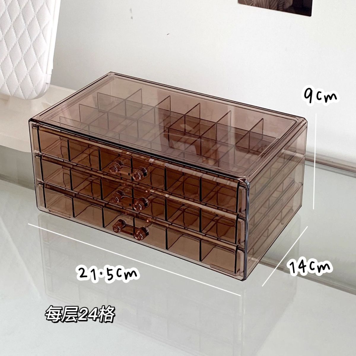 Jewelry storage box with drawers large capacity