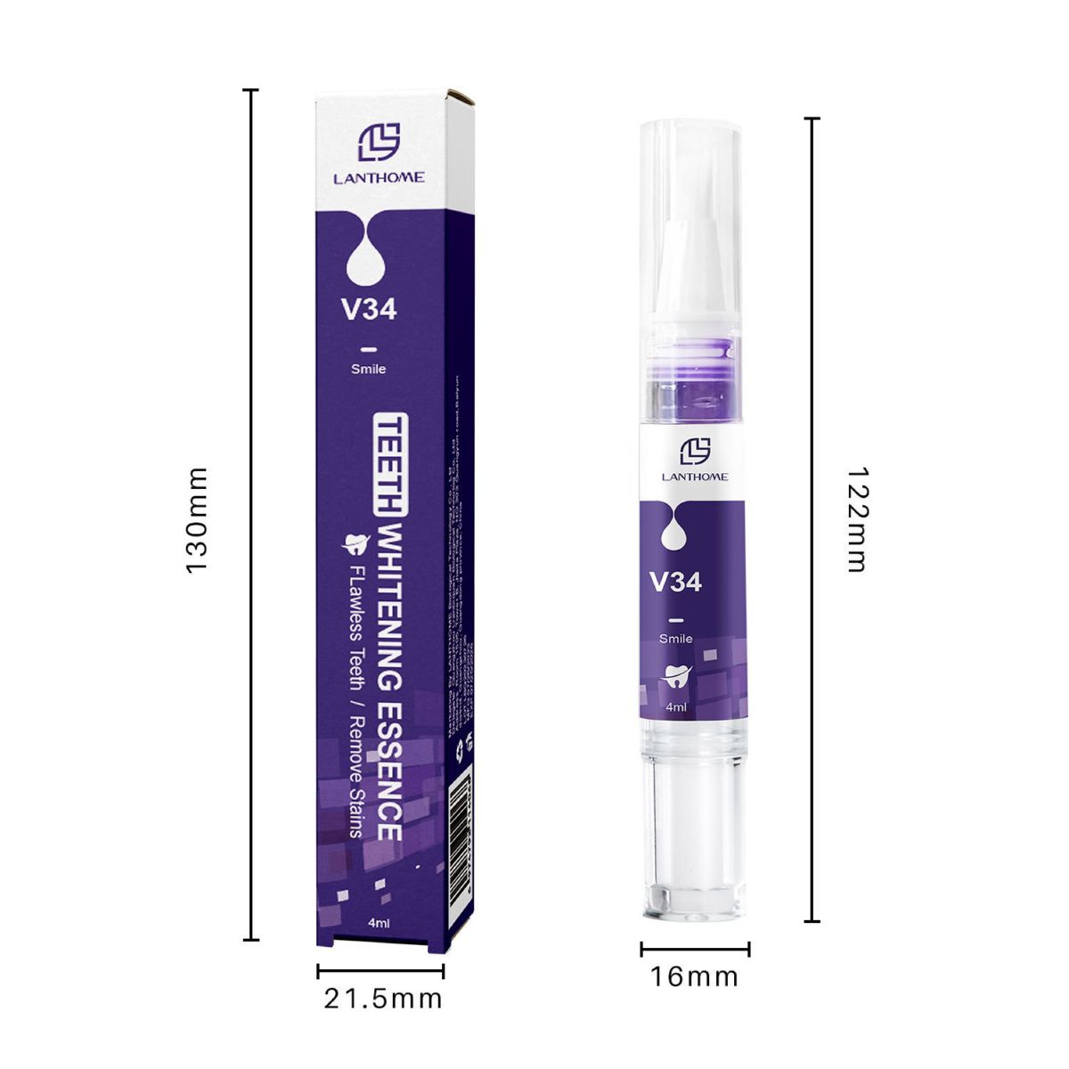 V34 Zahnaufhellungsstift mit Gel-Formel