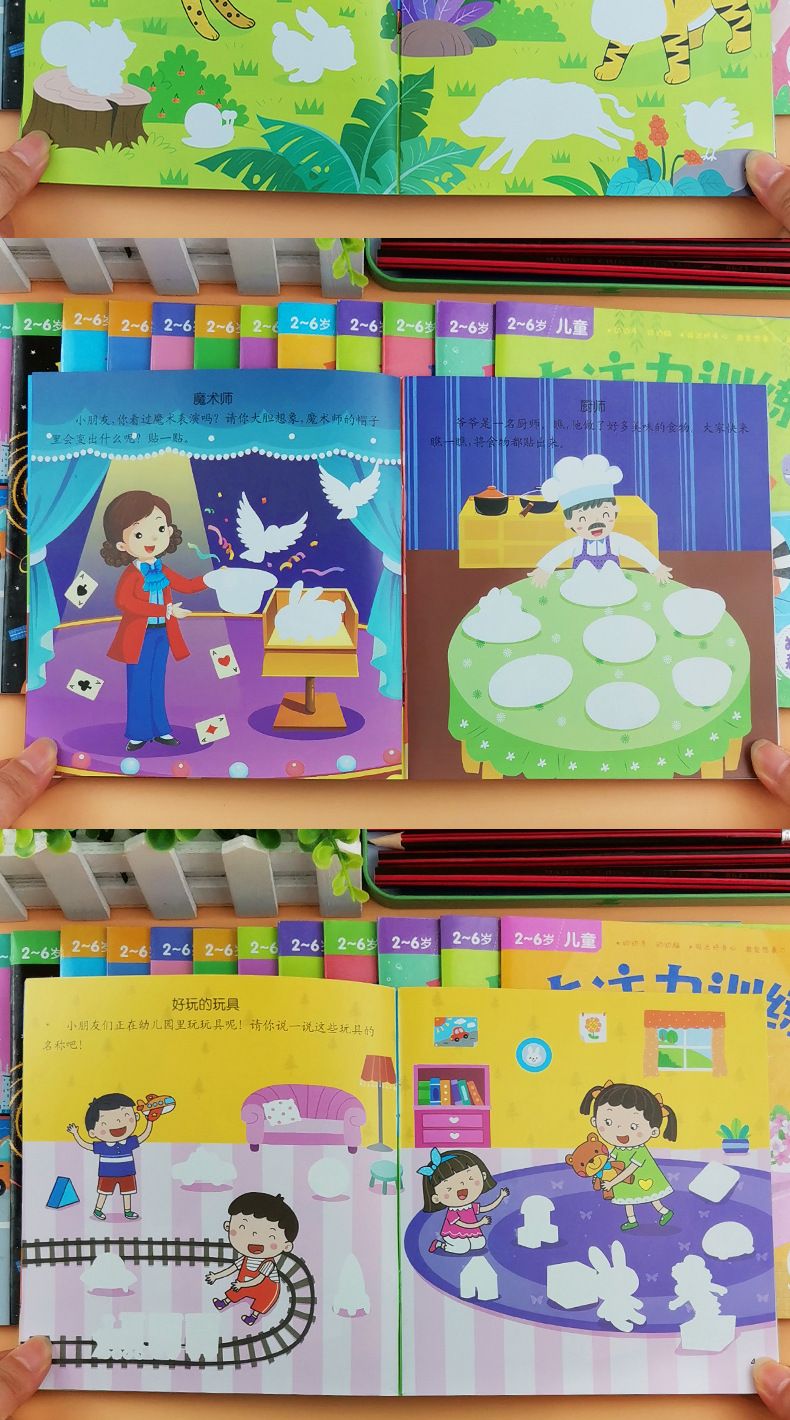 Çocuk sticker kitabı 2-6 yaş, tekrar yapışkanlı eğitici
