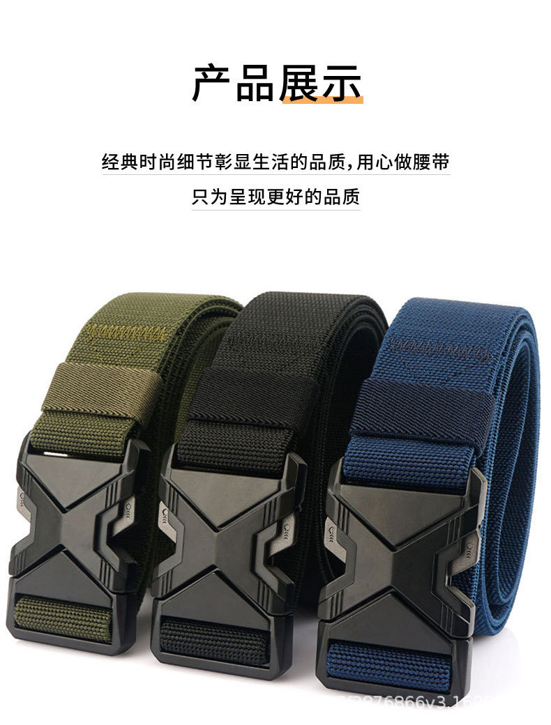 Automatic buckle belt, woven PP, tactical design