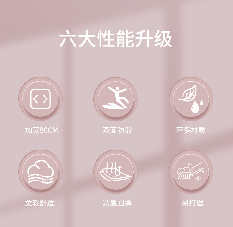 SanFan-Yogamatte, Fitness, rutschfest, schallisoliert, professionell