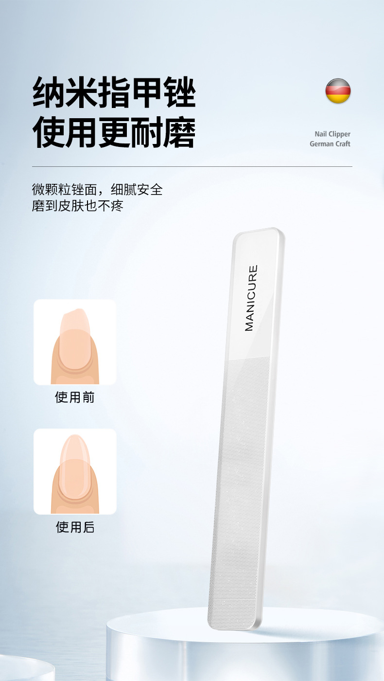 Edelstahl-Maniküre-Pedikür-Set mit Nagelschere