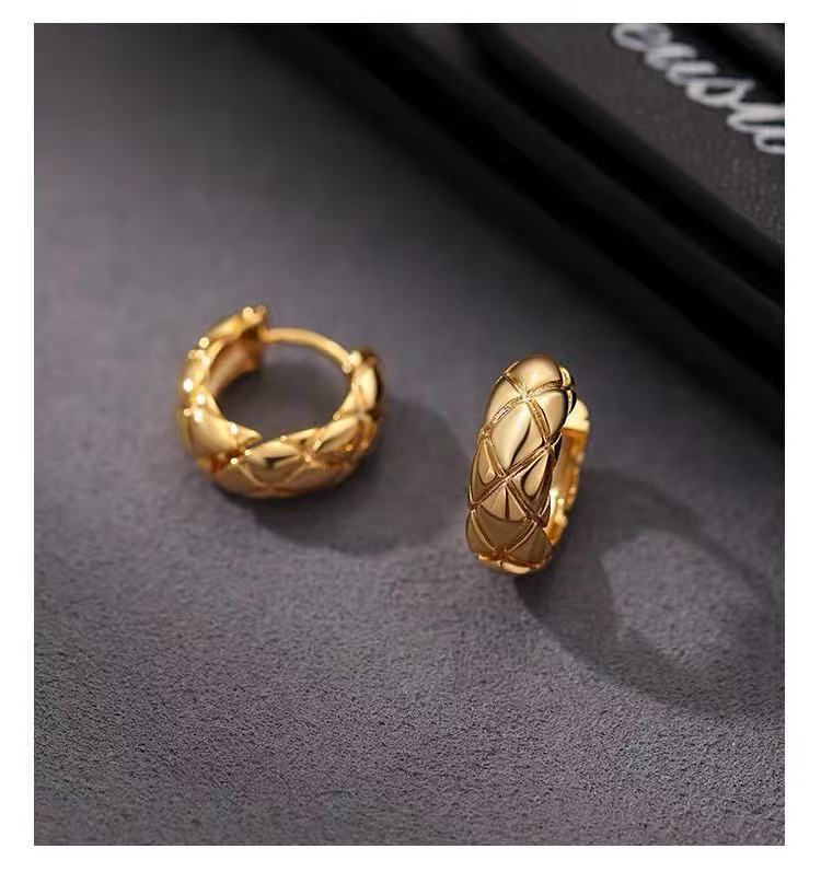 925 silver round stud earrings