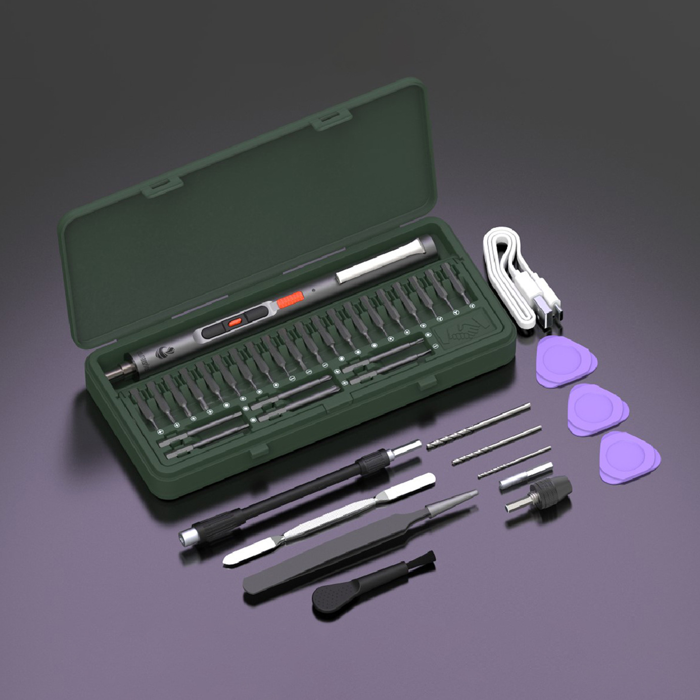 CS0802B Mini-Elektrobohrer, wiederaufladbares Schraubendreher-Set
