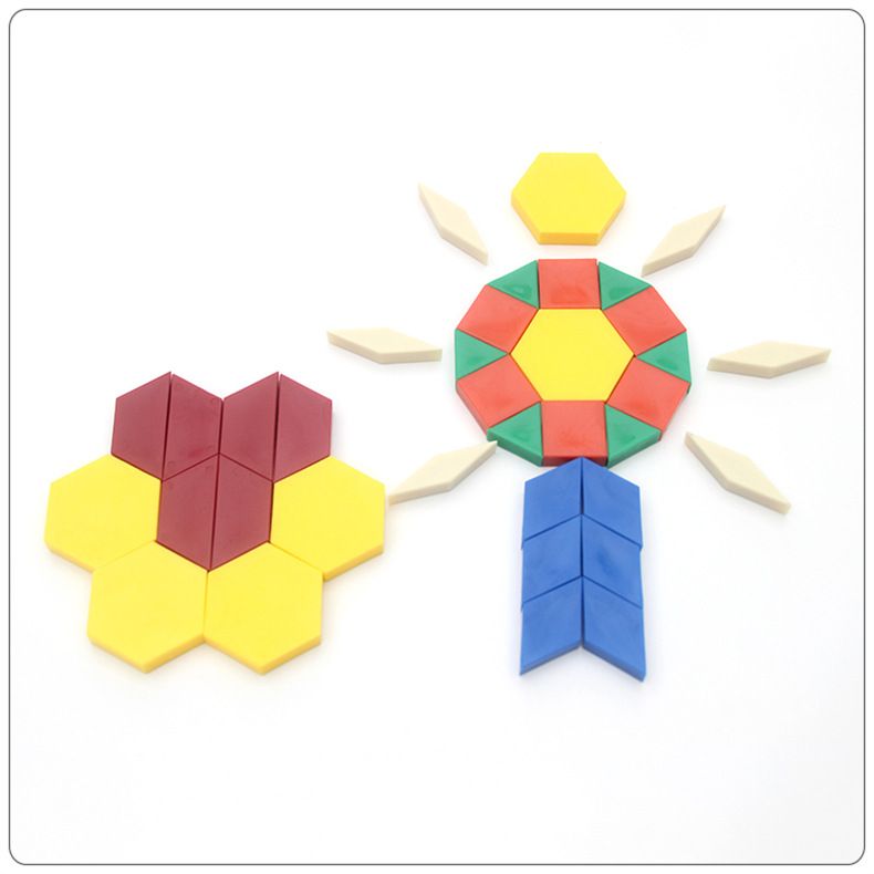 Çocuk geometrik şekil puzzle, 6 renk, şekil tanıma tahtası