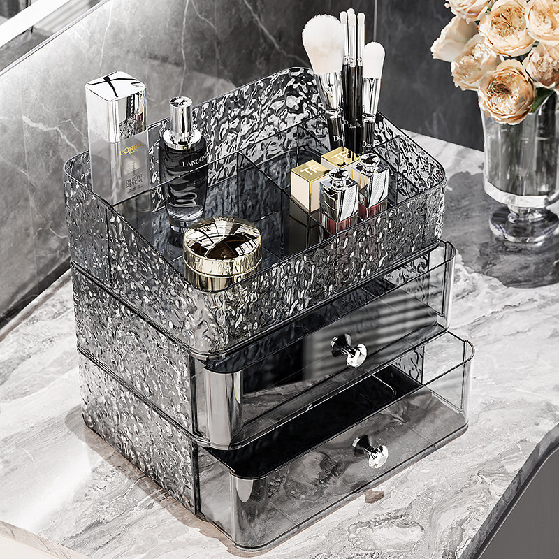 Cosmetics storage box, luxury design, drawer-style, vanity organizer