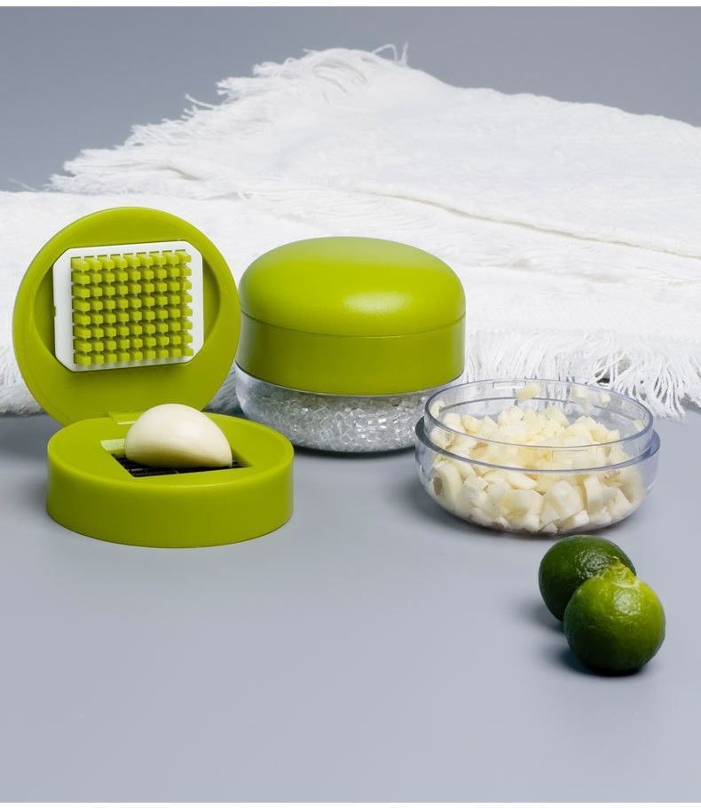 Mini-Knoblauchpresse und Zerkleinerer