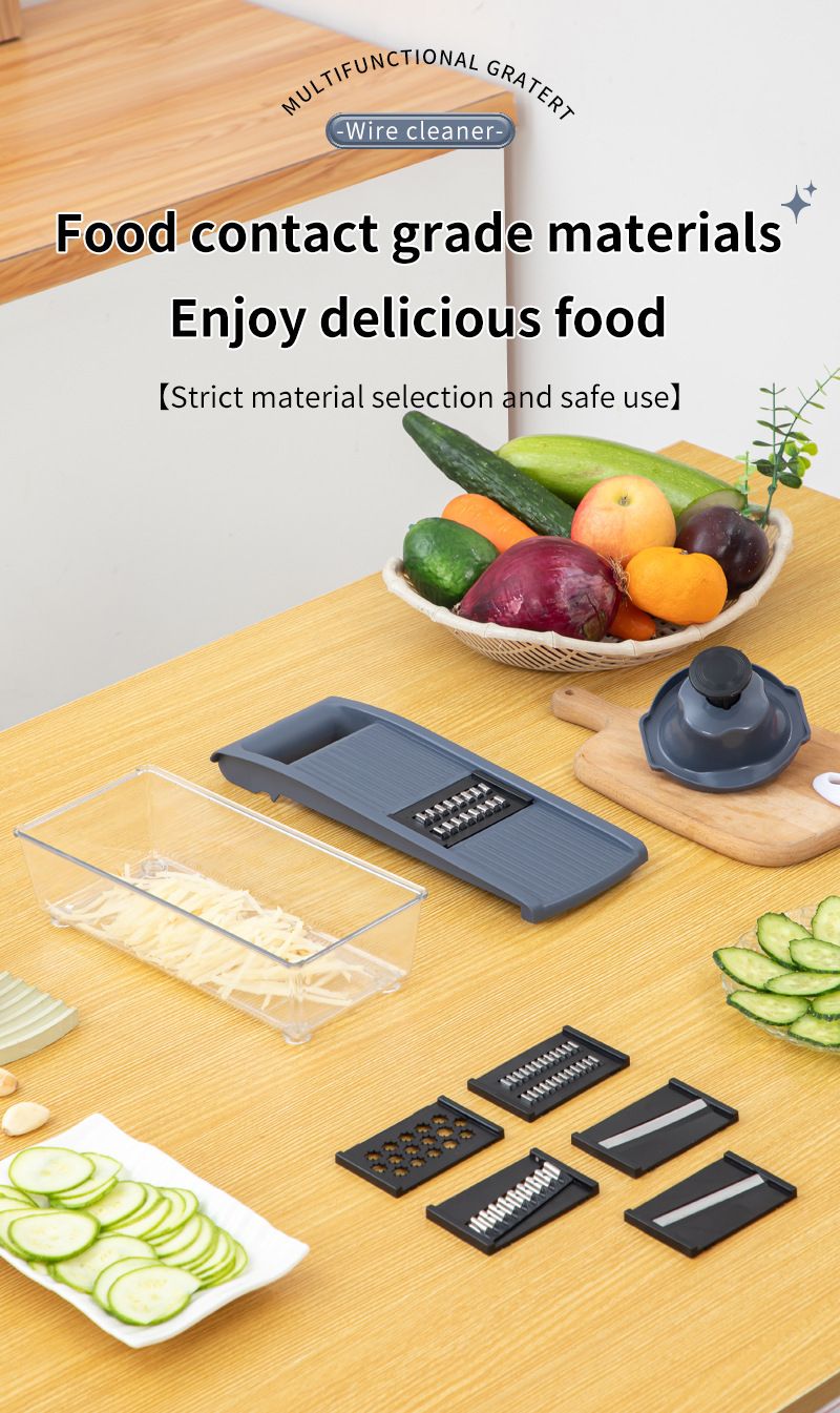 Multifunctional vegetable grater 7-in-1, slicer and cutter