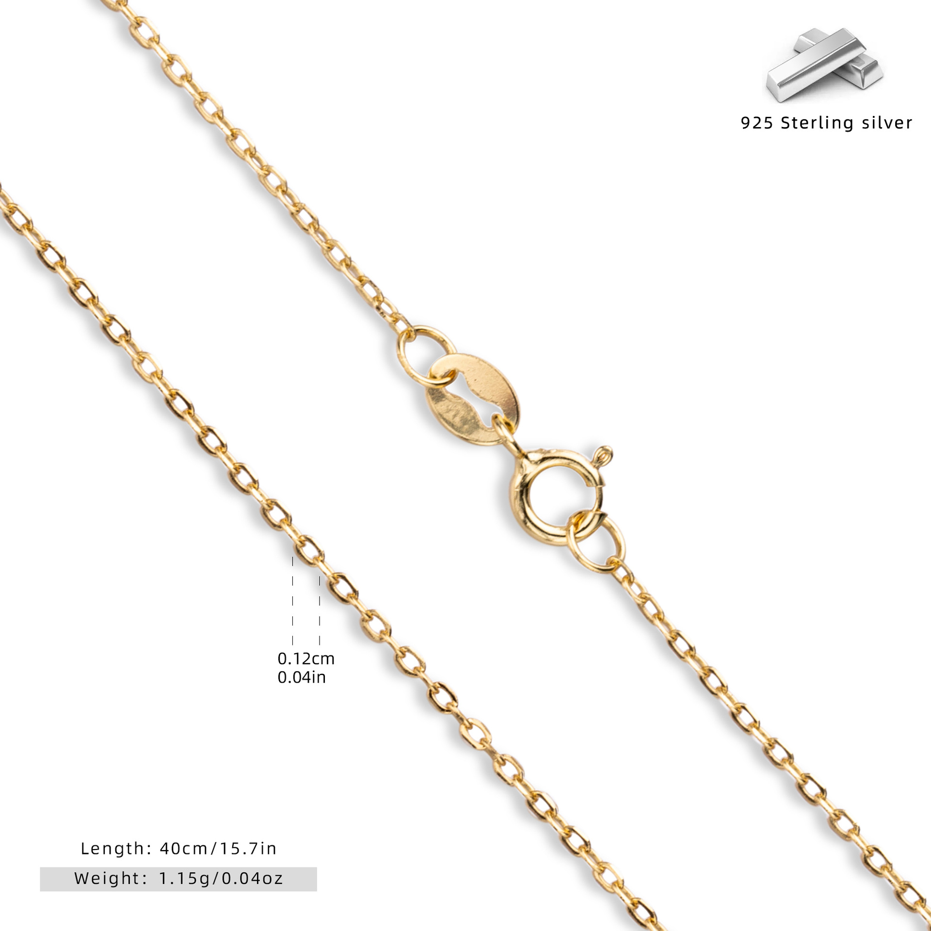 S925 sterling silver necklace, clavicle chain, DIY base