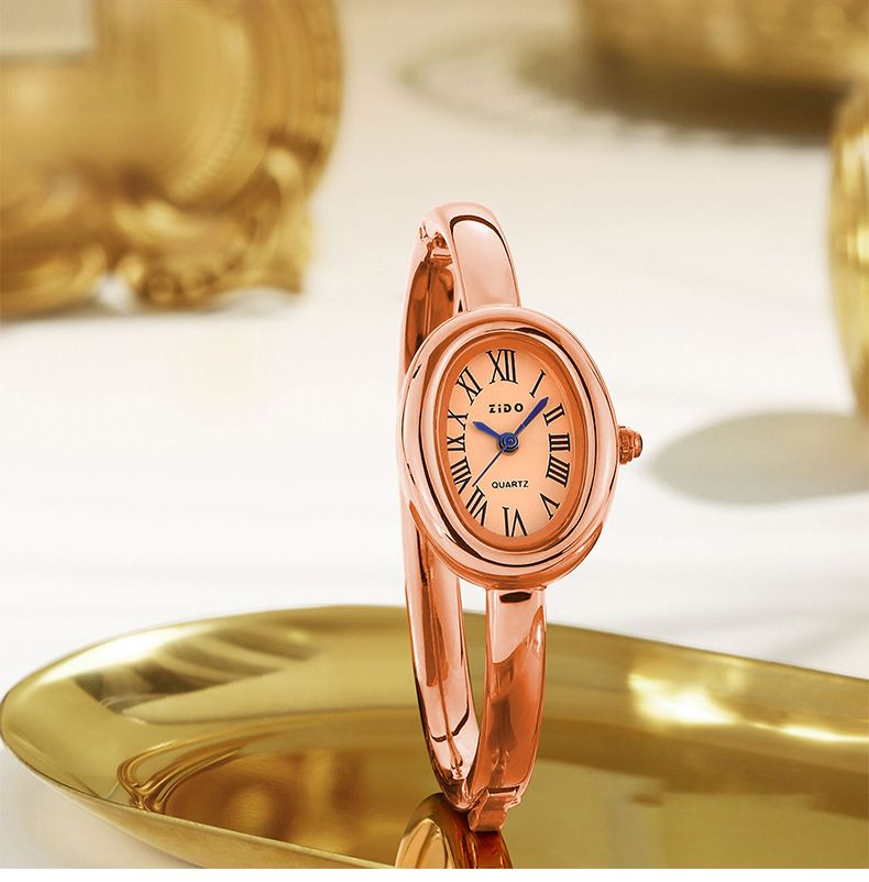 ZIDO Oval Women's Watch Rose Gold Luxury Design