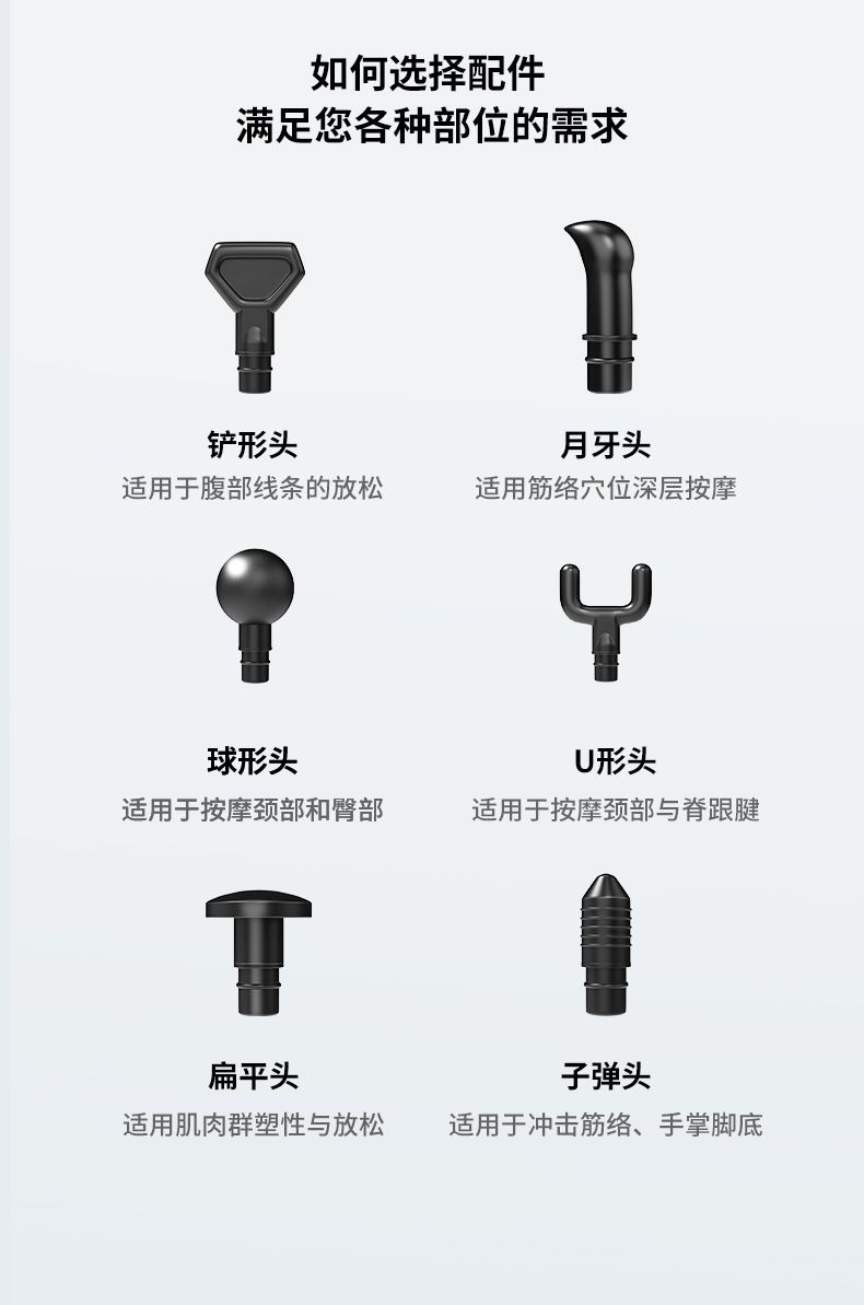 Mini Fascia Gun 24V Brushless 6 Massage Heads