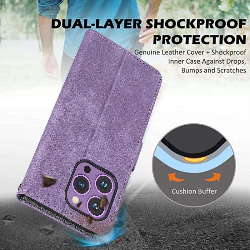 Sharp Aquos Wish6 phone case with RFID protection, card slot and lanyard