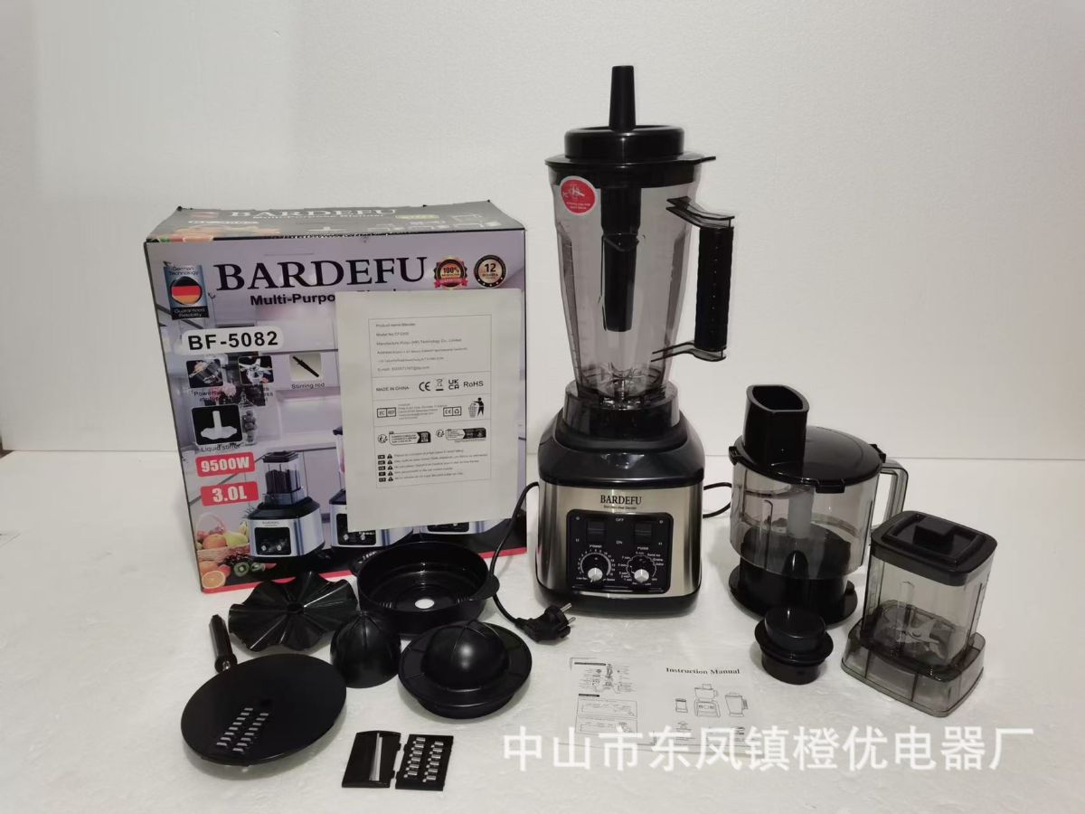 4L paslanmaz çelik ticari blender 8 in 1 yüksek güç