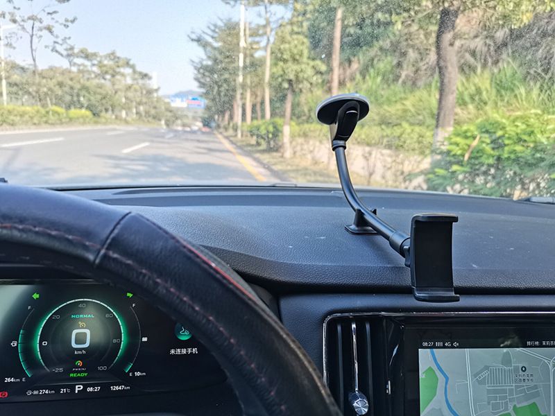 Car phone holder, windshield suction cup, 360° rotating