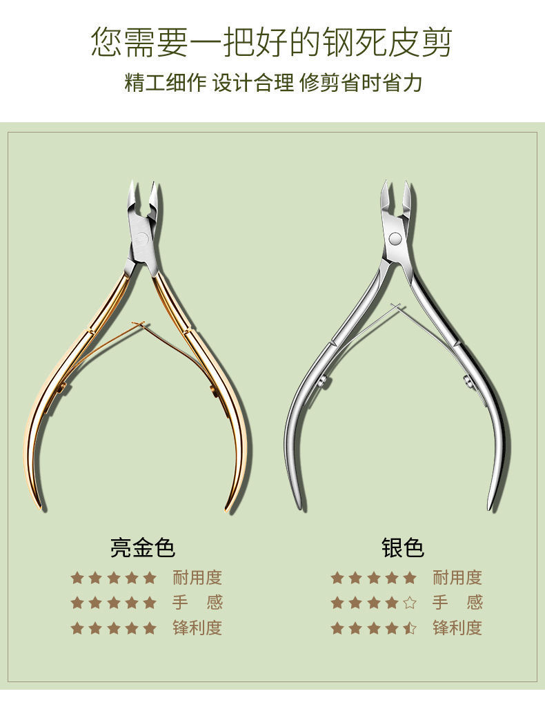 Manicure tool set with steel pusher, scissors and sanding strips
