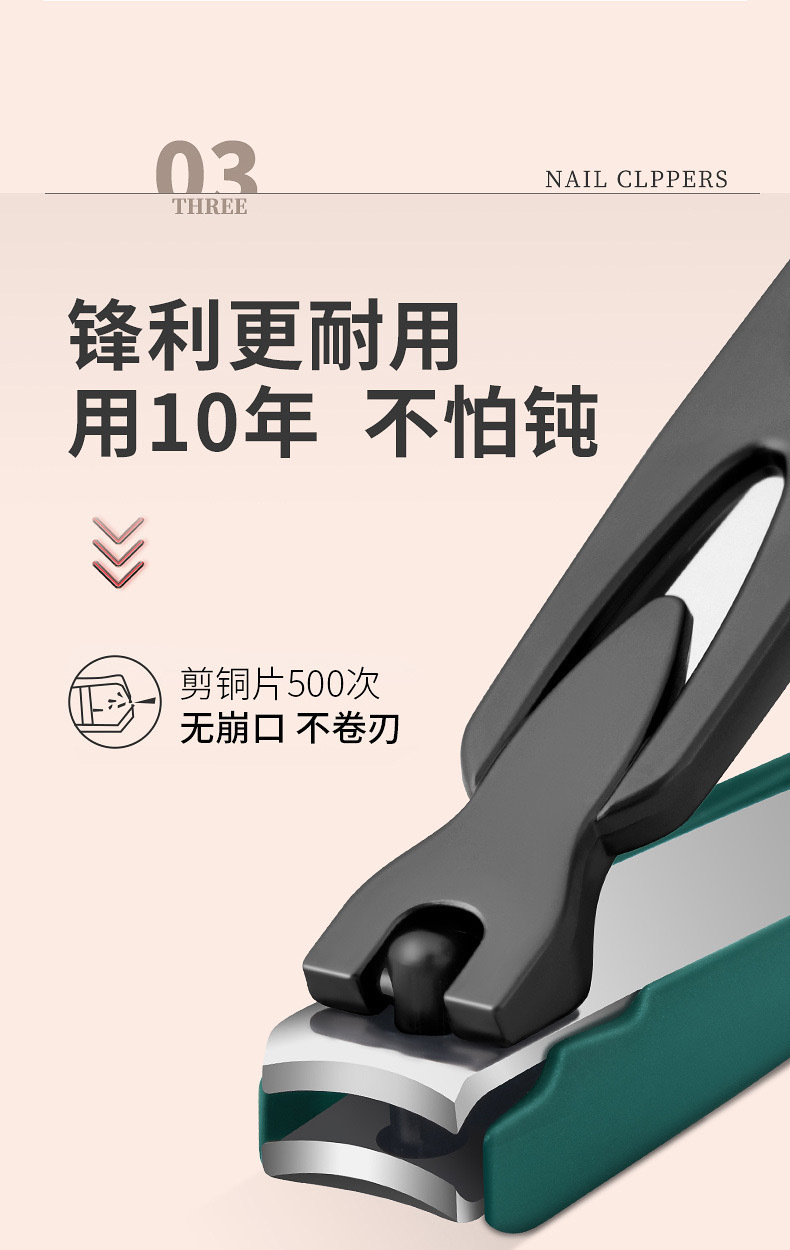 Stainless steel nail scissors set, angled