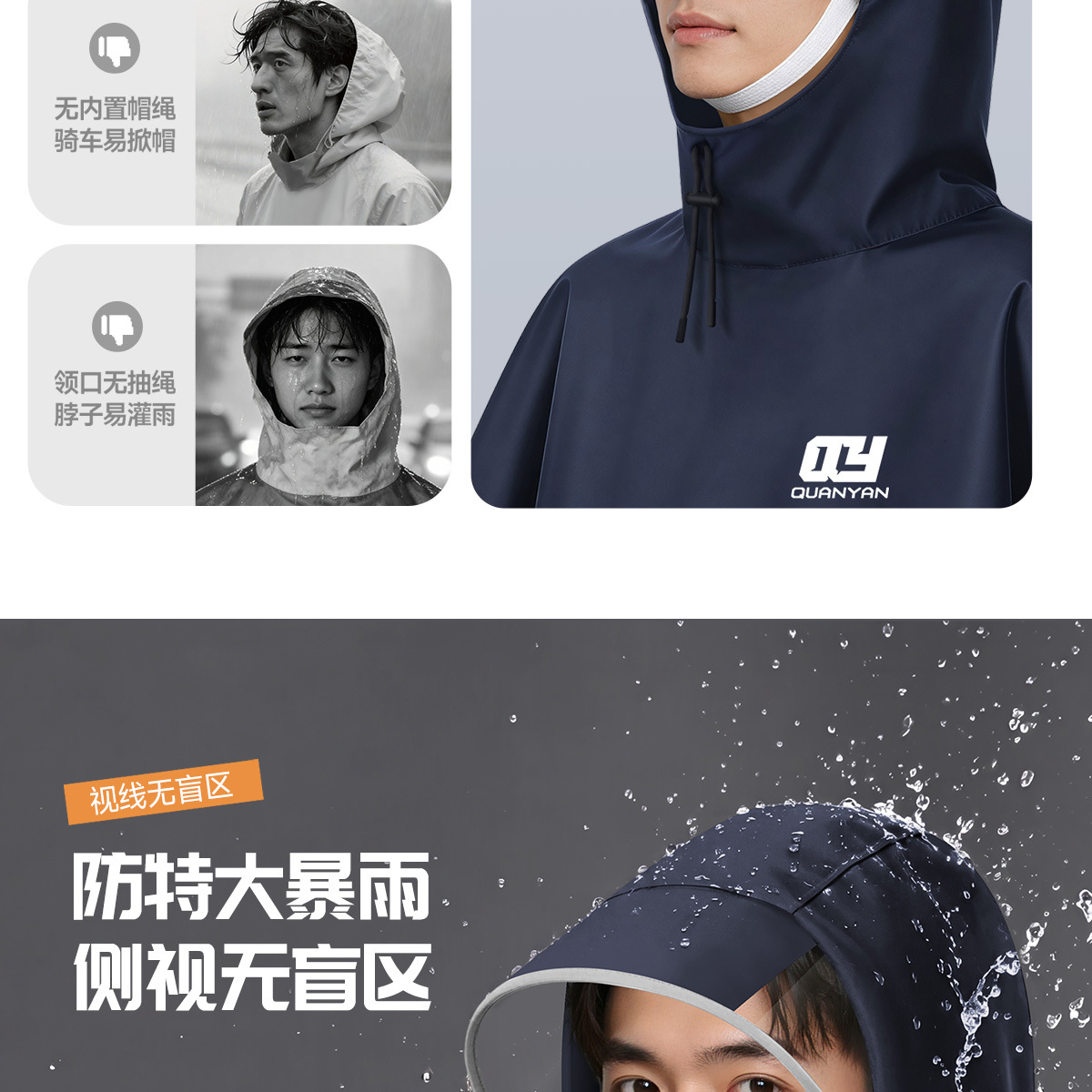 E-Vehicle Raincoat Full Body Extended Heavy Rain