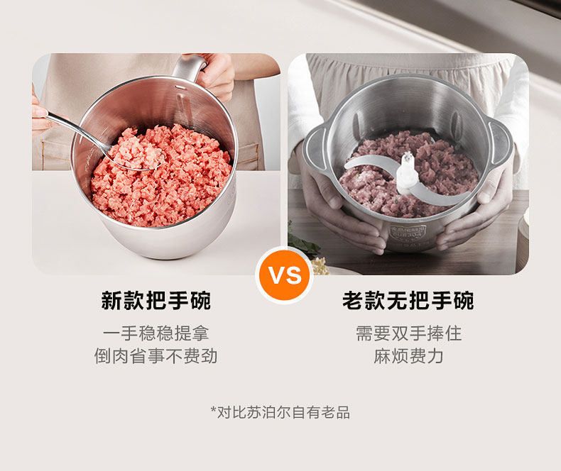 苏泊尔粗细可调绞肉机大容量家用智能全自动搅拌料理机2026新款