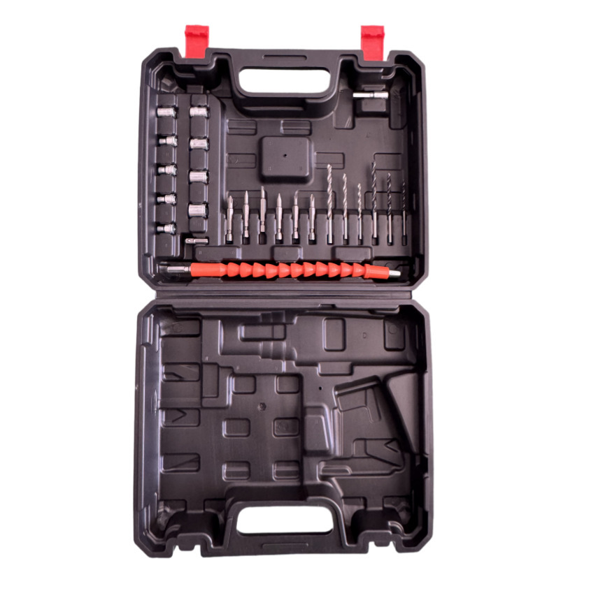 Brushless lithium cordless drill, impact driver bit set