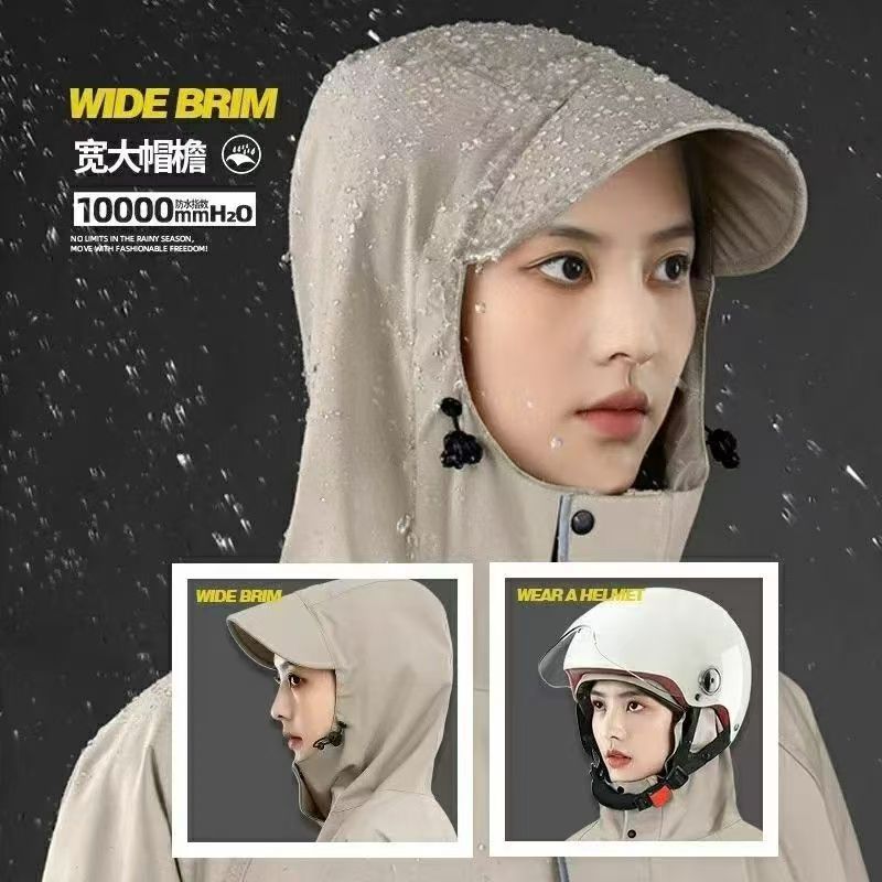 Electric vehicle raincoat poncho, full-length waterproof
