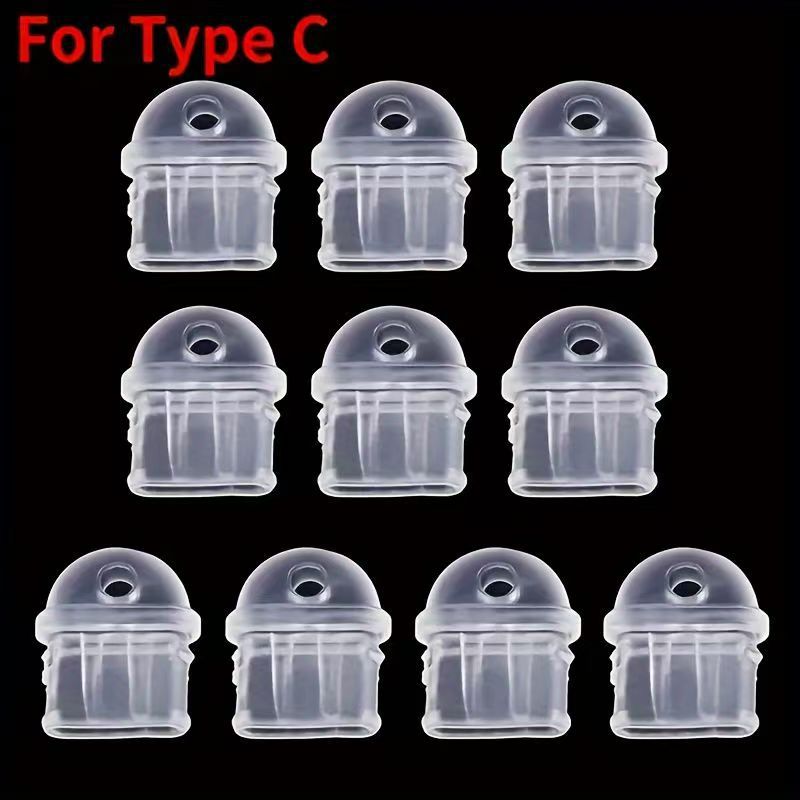 Tip-C toz fişi DIY kolye gıda sınıfı