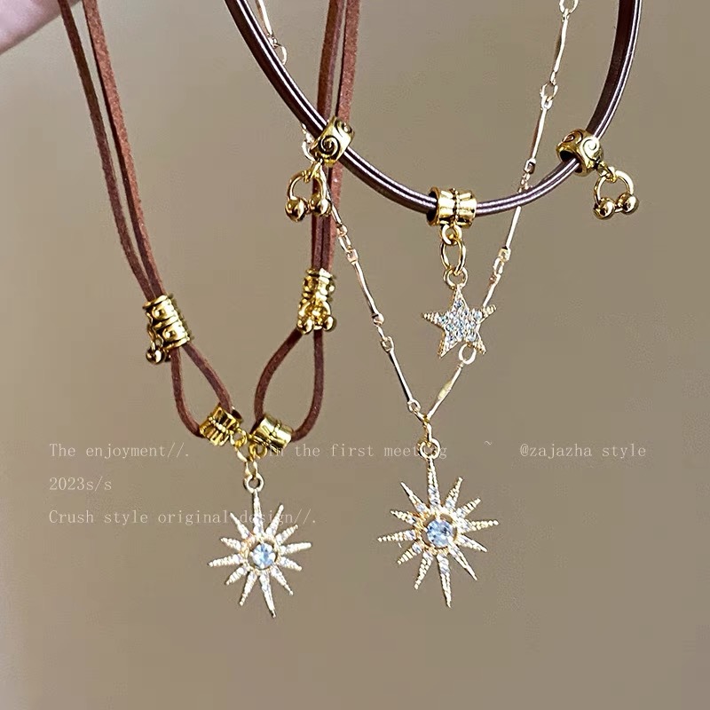 Bohemisches Damen-Halskettenhalter, Retro-Choker, Knochenkette